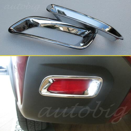 Chrome Rear Back Fog Light Lamp Reflector Cover FOR Subaru XV Crosstrek 2013 2014 2015 2016 2017 Styling Accessories ABS Trim