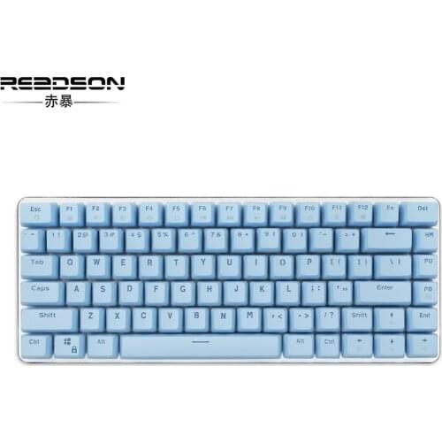 Hot Swap Gaming Mechanical Keyboard Black / Blue Switch 82 Keys Wired Keyboard for PC Games Ergonomic Cool LED Backlit Design