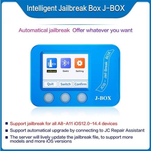 JC J-Box Intelligent Jailbreak Box Bypass ID And Icloud Password On iOS PC Device Iphone Ipad Free Query Wi-Fi Bluetooth Address