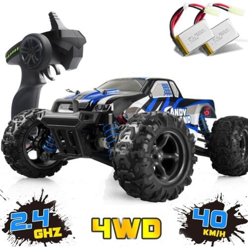 RC Car High Speed Remote Control 1:18 Scale 30+ MPH 4WD Off Road Monster Trucks for Kids Adults with 2 Battery Gifts for Boys