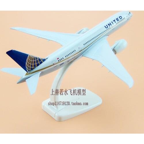 Boeing 787 aircraft model United Airlines B787 UNITED aircraft model 20CM solid alloy model