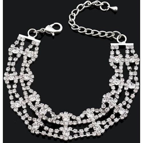 DollyBling Fashionable Shining rhinestone Crystal Bracelet Contracted Personality Rhinestone Bracelet BRA-06091