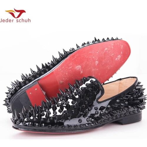 Men Loafers Paint And Rivet Design Simple Eye-Catching Is Your Good Choice In Party Time, Wedding And Party Shoes Men Flats