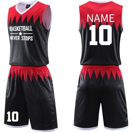 New Men Basketball Jerseys Sets Women Throwback Sports Clothing Blank College Team Tracksuit Boys Basketball Suit Uniforms Print