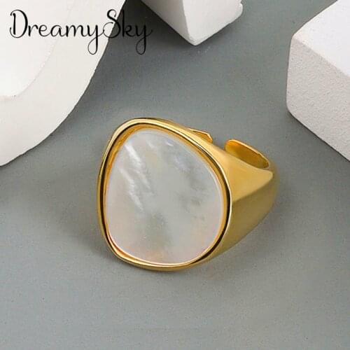New Trendy Personality Punk Opal Rings For Women Lady Resizable Size Rings Party Jewelry Charm Gifts 2021