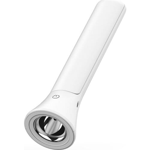 2-in-1 Rechargeable LED Lamp Touch-Control Desk Lamp+Flashlight Eye-caring Lamp for Reading&Emergency Lighting 3 Color Modes