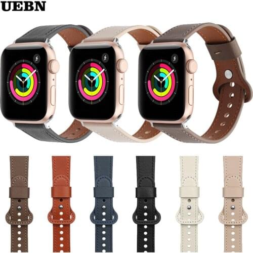 Fashion Leather Strap for Apple Watch Series 6 40 44mm Smart Watch band for iWatch 6 5 4 3 2 1 SE 38mm 42mm Bracelet Watchbands