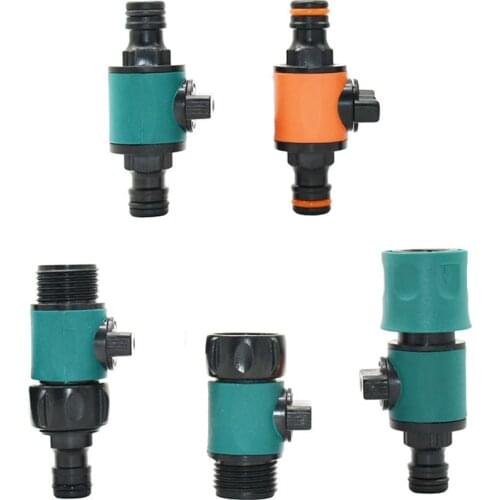 Garden 5/8" Nipple Quick Connector Water Valve Garden Tap Car Wash Water Gun Connector 3/4" Watering Hose Fittings 1 Pc