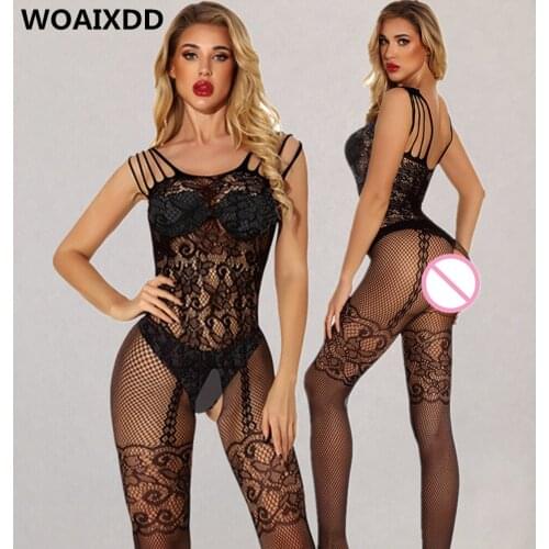 Sexy Lingerie Women Bodystocking Open Crotch Plus Size Women Erotic Langerie Porno Costumes Lenceria Erotica Mujer Sexi Babydoll