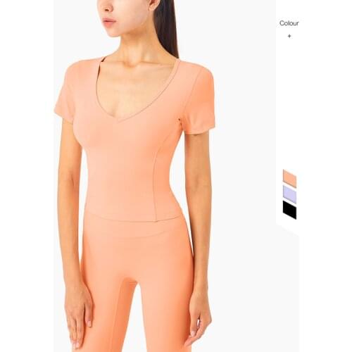 Vnazvnasi Hot Selling Girl Sexy V-neck Slim Shirt Close Fitting Woman Top High Elastic Fitness Clothing Good Breathable Blazer