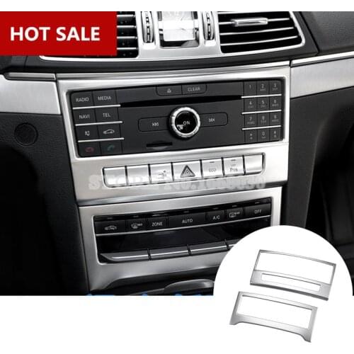 Inner Center Console CD Panel Cover For Benz E Class Coupe W207 C207 2014-2016 Car accesories interior Car decoration