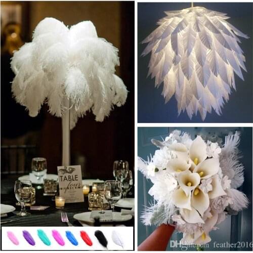 Wholesale 10 pcs High quality beautiful ostrich feather 40-45cm/16-18 inches U pick Color Wedding centerpiece decor