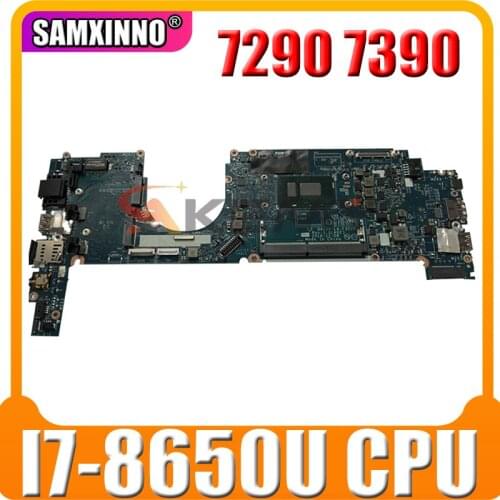 100% working for Dell Latitude 7290 7390 Motherboard 0MXW44 CN-0MXW44 DAZ20 LA-F312P mainboard SR3L8 I7-8650U tested ok