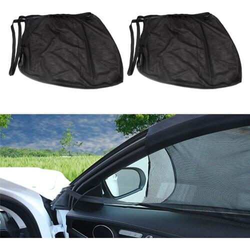 2Pcs Car Window Curtains UV Protection Mesh Cover Sun Shade Auto Accessories Interior for Opel Citroen Renault Peugeot BMW AUDI