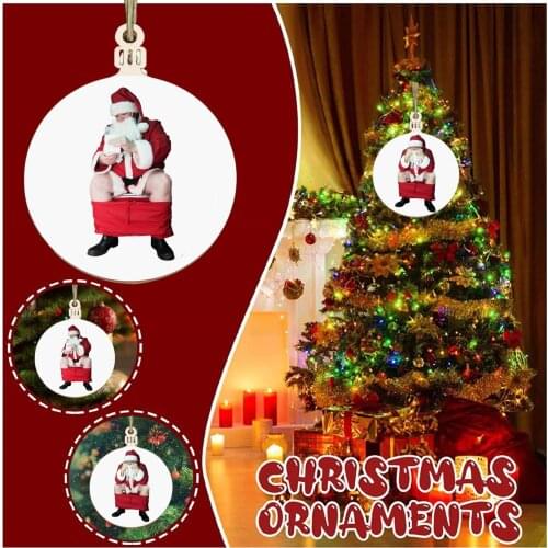 2020 New Christmas Tree Hanging Jewelry Decoration Personalized Lighted Pendant Faceless Old Man Christmas Pendant D50
