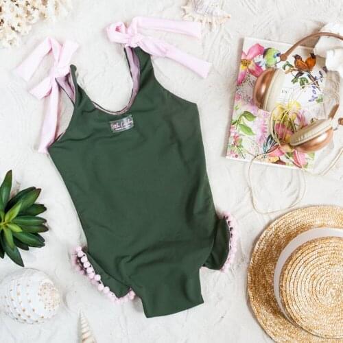 2021 Summer Baby Cute Swimwear Toddler Infant Baby Girl Lovely Tassel Swimwear Bikini Set Beach Wear Swimsuit Bathing Suit 2-6T
