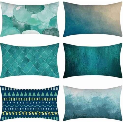 30*50CM Home Decoration Throw Pillow Cover Teal Geometric Cushion Cover For Living Rooms Cars Decor