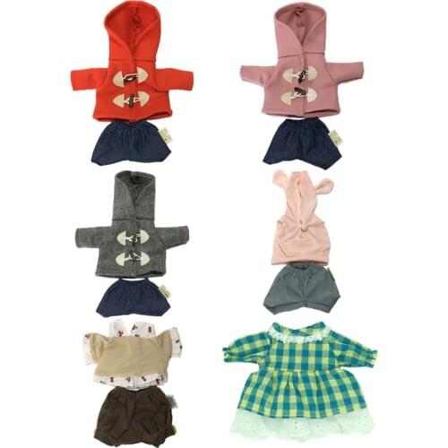 45cm/60cm Clothes for Rabbits Cats Bears Plush Toys Bunny Coat Accessories for 1/4 1/3 BJD Dolls Clothes for Girls Gifts