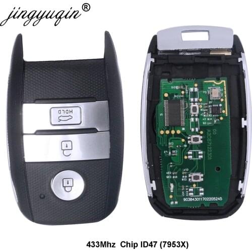 Jingyuqin Car Remote Smart Key Suit for KIA K5 K4 KX3 Sportage Sorento P/N 95440-3W600 2016 Year ID47 Chip 433Mhz