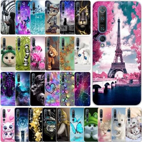 Case For Xiaomi Mi 10 Pro Case Silicone Painting Ultra Thin Slim Soft Back Cover For Xiaomi 10 Mi10 Pro Phone Case Funda Coque