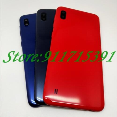 For Samsung Galaxy A10 A105 A105F Back Battery Cover For Samsung A10 Battery Cover Housing Door Rear Case With Side Buttons