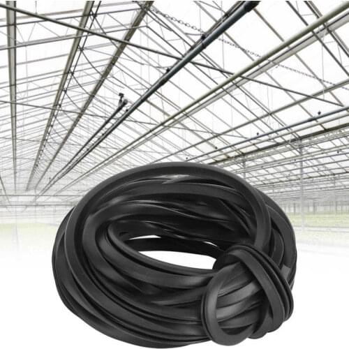 4M/10M/18M Black Greenhouse Rubber Strip Line Cable Greenhouse Accessories Supplies for Glass Sealing Greenhouse Tool