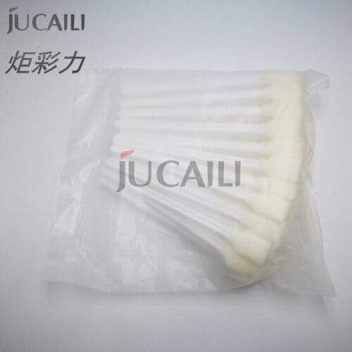 Jucaili 100pcs/lot Cleaning swab dx4 dx5 dx6 dx7 head Mimaki Mutoh printer eco solvent ink brush cleaning sponge cleaner