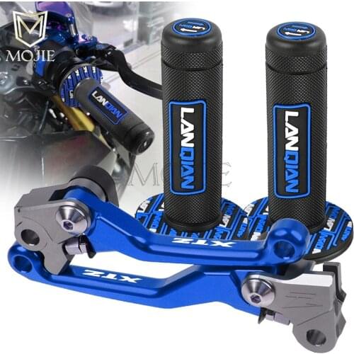 For YAMAHA XTZ125 XTZ250 XTZ 125 250 CNC Pivot Brake Clutch Levers Dirt Bike Handle Hand Grip Handlebar Motocross Motorcycle