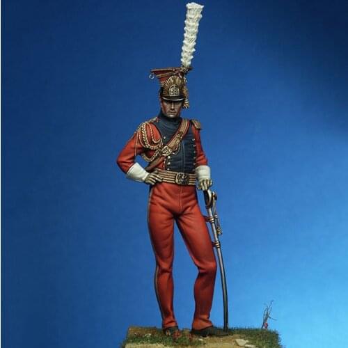 Resin Figure 1/24 ancient man stand Model Unassambled Unpainted Figure Building Kit