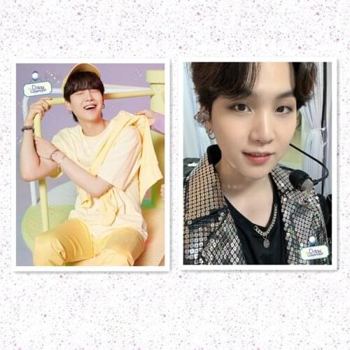 2PCS KPOP Bangtan Boys 2021 Festa Series Figure Photos Jimin JIN V SUGA Sticker Poster Wall Stickers Room Decor Fans Collection