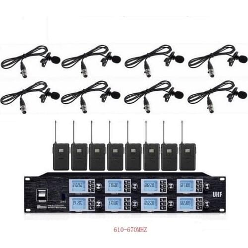 Bolymic Lavalier Microphone Karaoke System Lapel Microphone Vocal Stage Mics Mikrofon for Meeting, speech,school,church