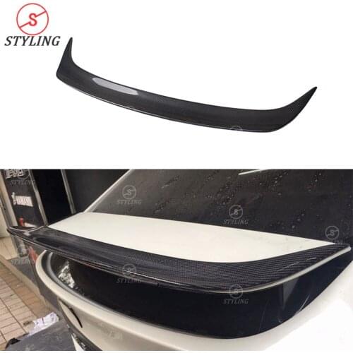 Model X Carbon Fiber spoiler For Tesla Sedan Rear Bumper Trunk spoiler Wing 4-doors 2016 2017 2018 2019