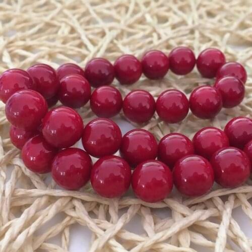 Natural red coral 6mm 8mm 10mm round free shipping elegant women party gifts diy jewelry loose beads 15inch B610