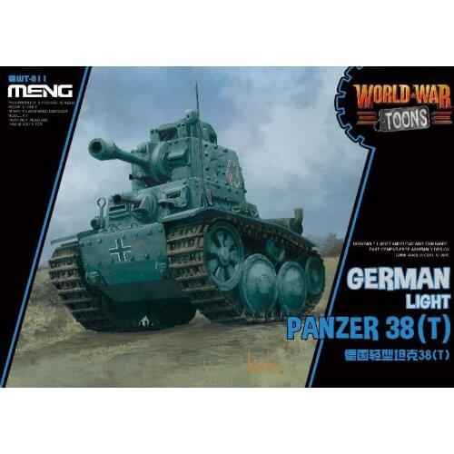 German Light Tank Panzer Meng WWT-011 38T Q Edition Plastic Assembly Model