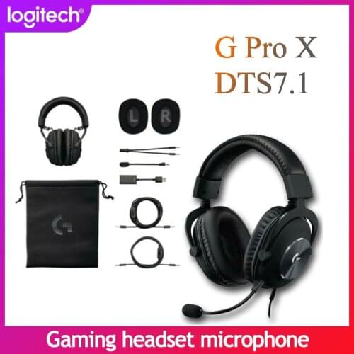 New Logitech G PRO X Gaming wired Headset SURROUND SOUND noise reduction 7.1 Wear a microphone Suitable for desktop computers