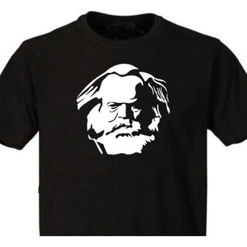 New Fashion Mens Short Novelty Cool Tops Men Short T-Shirt Karl Marx Germany Cccp Personalized Shirts