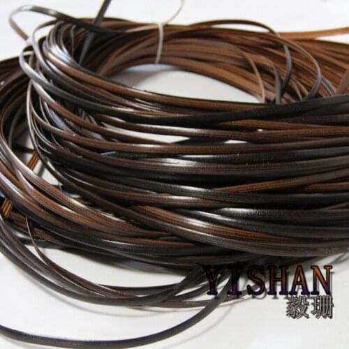 Weaving Material Plastic Knit Repair Chair Table PE Rattan 70Meters(500g) Width:8mm Coffee Gradient Flat Synthetic Rattan