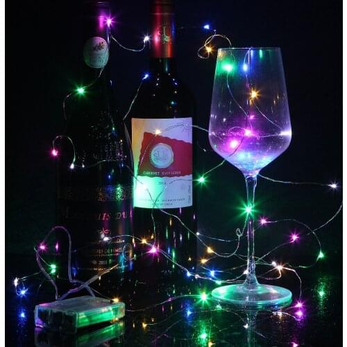 Christmas Decoration Lights Copper Silver Wire Fairy Light 10M 100 LEDs 3AA Battery Powered String Lights for DIY Wedding Party