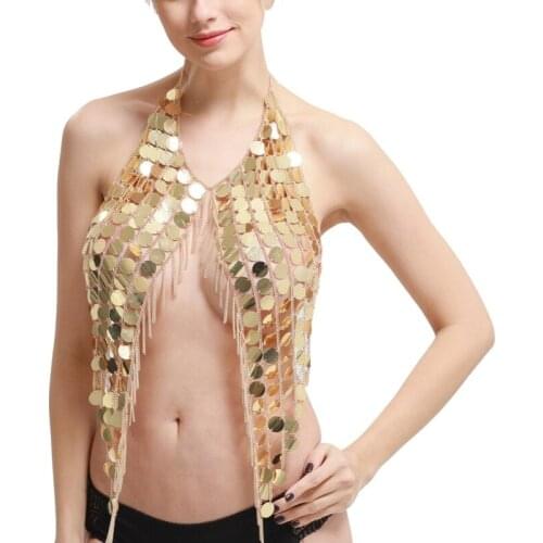 Sexy Women Lingerie Underwear Vest Body Chain Jewelry for Bar Nightclub Ballroom Party Belly Dancing Stage Ladies Costumes