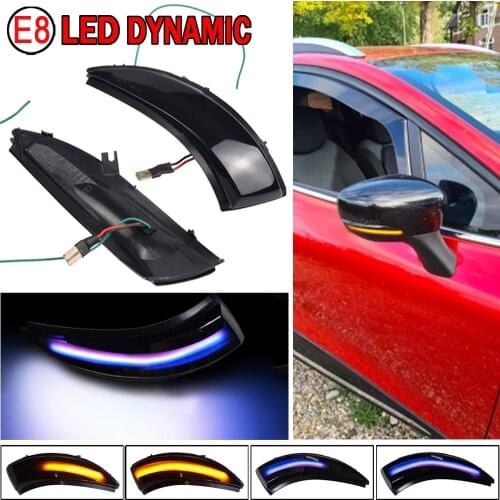 For Renault Clio IV MK4 BH RS Grandtour KH 2012 - 2016 Dynamic Blinker LED Turn Signal Light Side Mirror Indicator Car