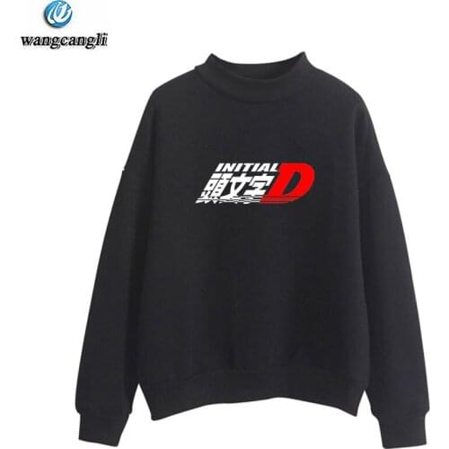 INITIAL D turtleneck hoodies sweatshirt men/women autumn winter AE86 Initial D Manga hoodie sweatshirts oversize Jacket coat