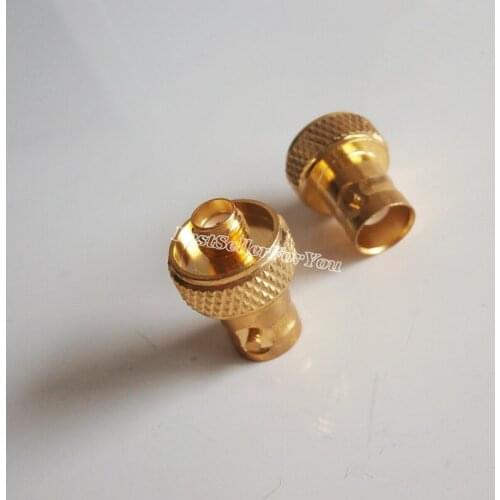 1Pcs SMA FeMale To BNC Female RF Adapter Connector For Radio BaoFeng UV-5R FD-880Brass