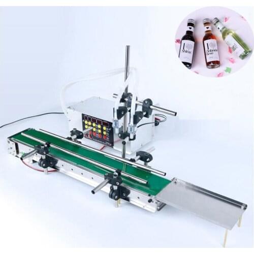 Automatic Water Milk Liquid Filling Machine Automatic Conveyor Belt Double Head Liquid Filling Machine