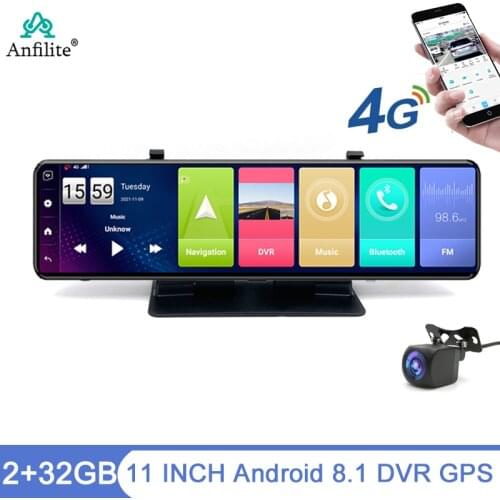 Anfilite 9 inch Android 6.0 dash camera Car Truck GPS Navigation 1GB 16GB DVR Video recorder Tablet with g-sensor free Maps
