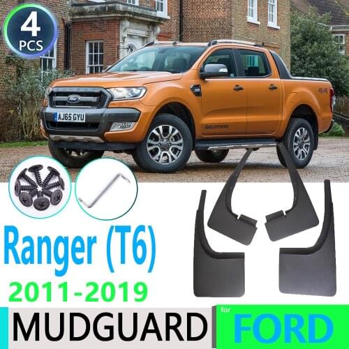 For Ford Ranger T6 2011~2019 2012 2013 2014 2015 2016 2017 2018 Car Fender Mudguard Mud Flaps Guard Splash Flap Car Accessories