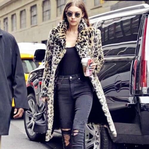 LanLoJer Fur Coats With Collar