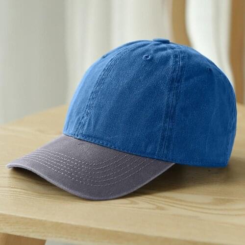 Fashionable Hat Old Retro Design Adjustable Unisex Washed Plain Baseball Cap Sun Protection Baseball Hat спортивная кепка 2021