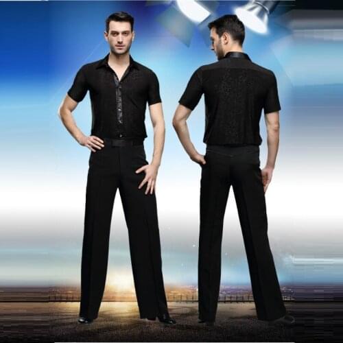 Mens New Aristocracy Square Dance Modern Dance Costume Contest Acrobatics Dark Male Latin Dance Clothing B-4223