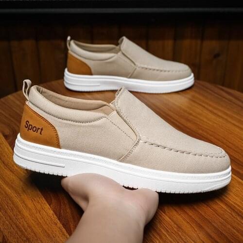 Mens Casual Shoes Canvas Trend Sneakers Men Breathable Loafers Men New Male Comfortable Outdoor Walking Shoes Classic Loafers