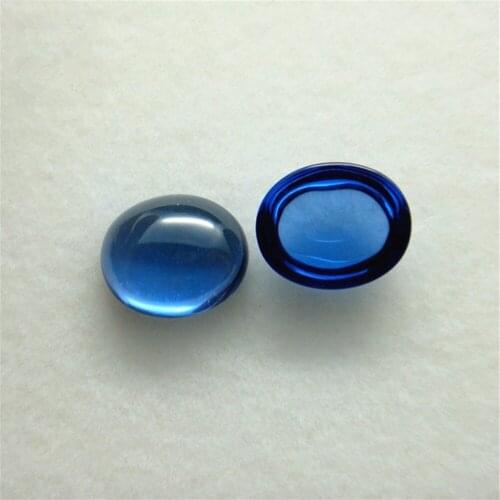 Ocean Blue Spinel Oval Cabochon Smooth Polished Surface Egg Shape Blue Spinel Cabochon Flat Back Multiple Sizes to Choose GL15